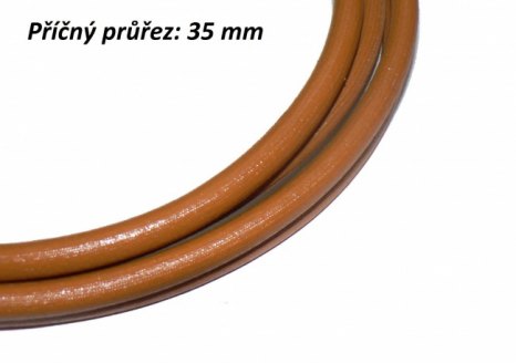 veteráni - náhradní díly - Opředený kabel od baterie - příčný průřez 35 mm NEDOSTUPNÉ!!!!